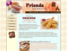Tablet Screenshot of friendssushikc.com